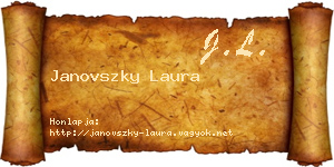 Janovszky Laura névjegykártya